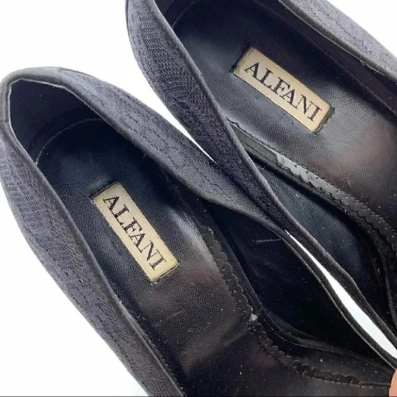 Alfani heels Callista size 7.5 black lace floral - Picture 11 of 12